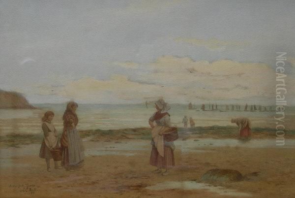 Fisher Folks Yorks Oil Painting by Edward C. Booth