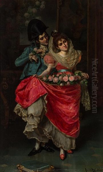 The Lovers Oil Painting by Pio Ricci