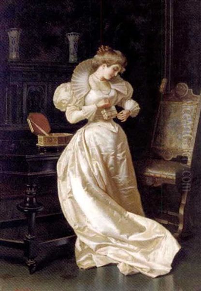 The Love Letters Oil Painting by Pio Ricci