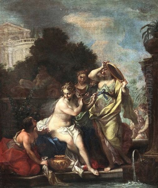 Davide E Bestabea Oil Painting by Sebastiano Ricci