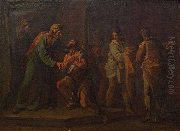 Episodes From The Parable Of The Prodigal Son Oil Painting by Sebastiano Ricci