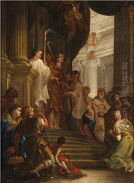 Presentation De La Vierge Au Temple Oil Painting by Sebastiano Ricci