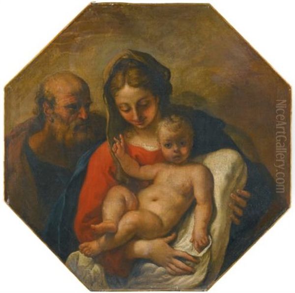 The Holy Family Oil Painting by Sebastiano Ricci