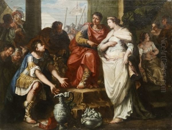 Cleopatra Och Marcus Antonius Oil Painting by Sebastiano Ricci