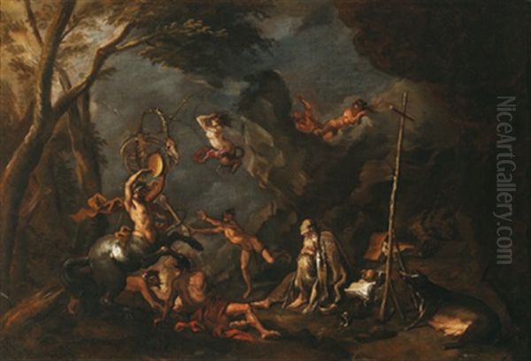 Die Versuchungen Des Heiligen Antonius Oil Painting by Sebastiano Ricci