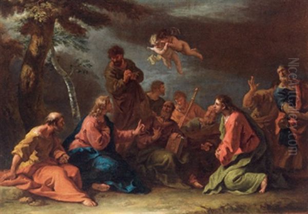 Die Bergpredigt Christi, Il Sermone Della Montagna Oil Painting by Sebastiano Ricci