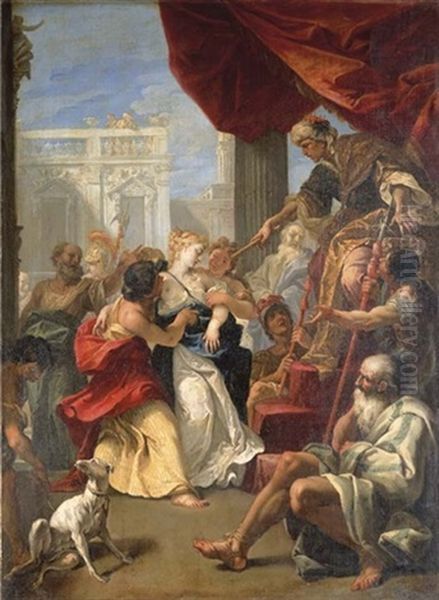 Esther Before Assuerus Oil Painting by Sebastiano Ricci