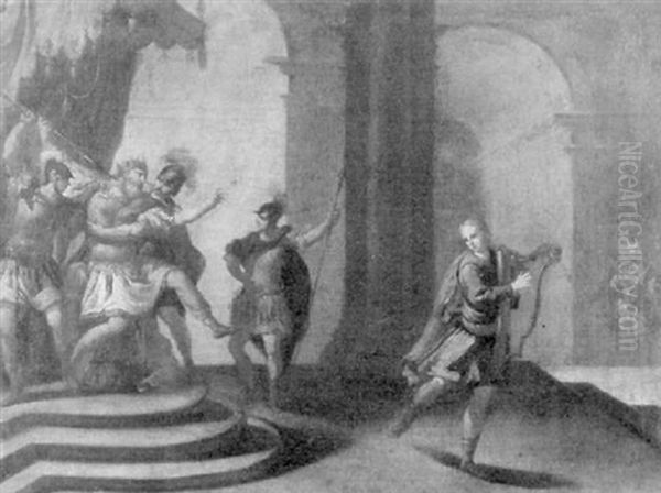 David, Die Harfe Spielend, Am Hofe Konigs Sauls Oil Painting by Sebastiano Ricci