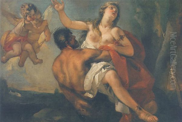 Nessus And Deianeira Oil Painting by Sebastiano Ricci