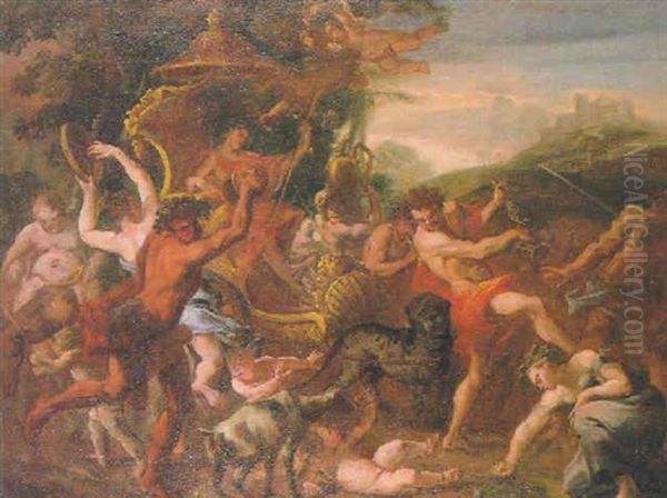 The Triumph Of Bacchus Oil Painting by Sebastiano Ricci