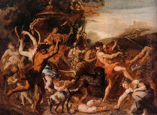 The Triumph Of Bacchus Oil Painting by Sebastiano Ricci