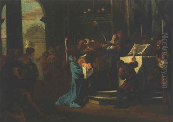 The Presentation In The Temple Oil Painting by Sebastiano Ricci