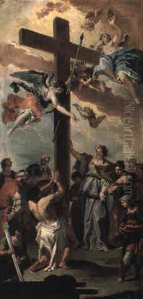 Saint Helena Discovering The Cross Oil Painting by Sebastiano Ricci