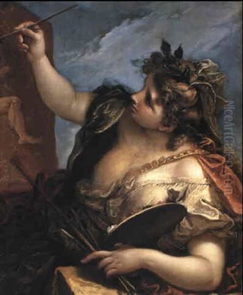 Personification Of Painting Oil Painting by Sebastiano Ricci