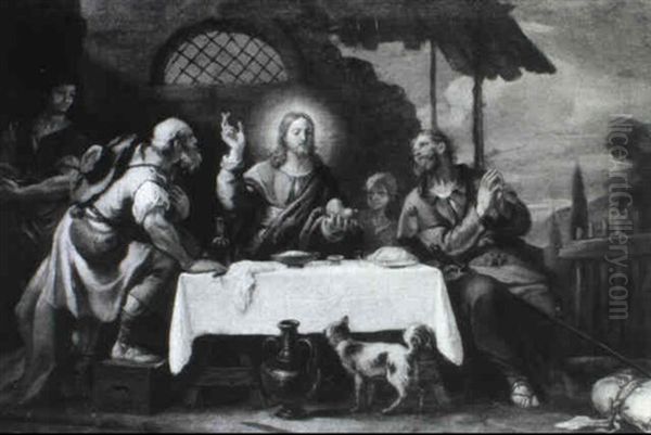 Cena In Emmaus Oil Painting by Sebastiano Ricci