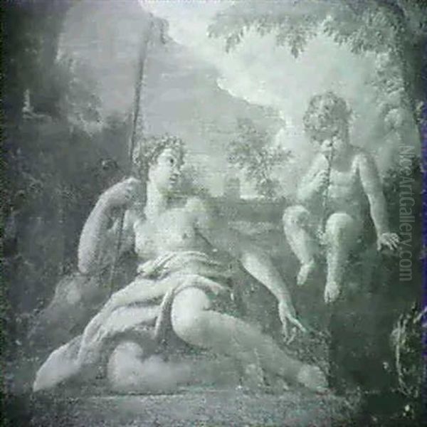 Nymph And Putti Oil Painting by Sebastiano Ricci