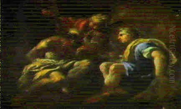 Giuseppe Spiega I Sogni Al Faraone Oil Painting by Sebastiano Ricci