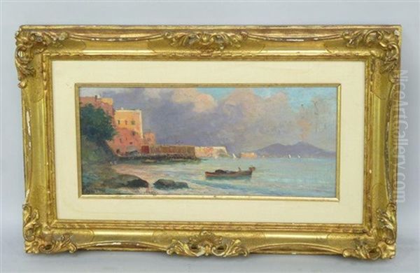 Vue De Naples Oil Painting by Oscar Ricciardi