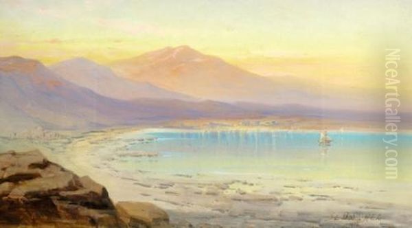 The Sea Of Galilee Oil Painting by Samuel Lawson Booth