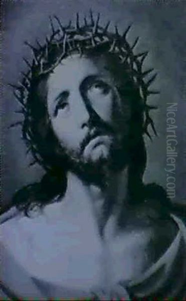 Christ With Crown Of Thorns Oil Painting by Daniele (da Volterra) Ricciarelli