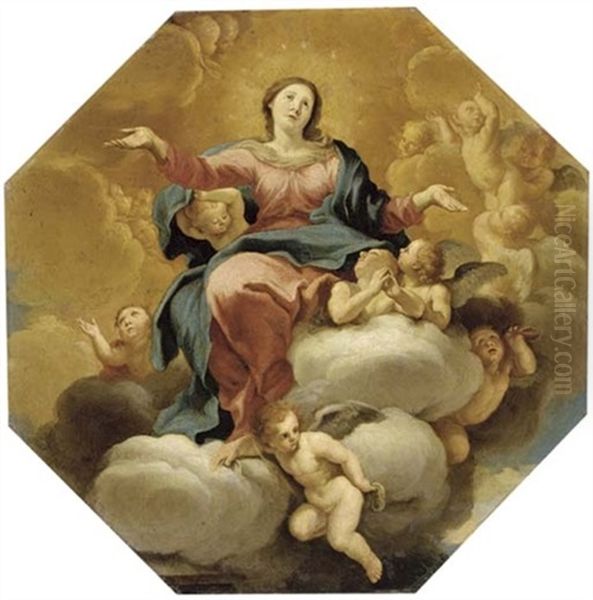 The Assumption Of The Virgin Oil Painting by Niccolo Ricciolini