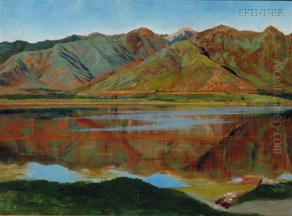 Dahl Lake, Kashmir Oil Painting by James Rogers Rich