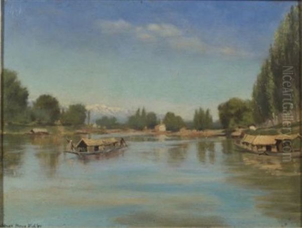 River View Oil Painting by James Rogers Rich