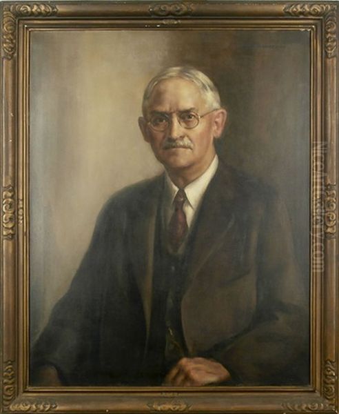 Distinguished Gentleman Oil Painting by John Hubbard Rich