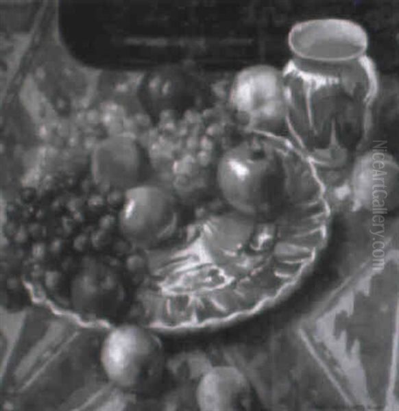 Still Life With Fruit Oil Painting by John Hubbard Rich