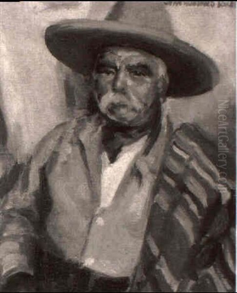 Portrait Of A Mexican Gentleman Oil Painting by John Hubbard Rich