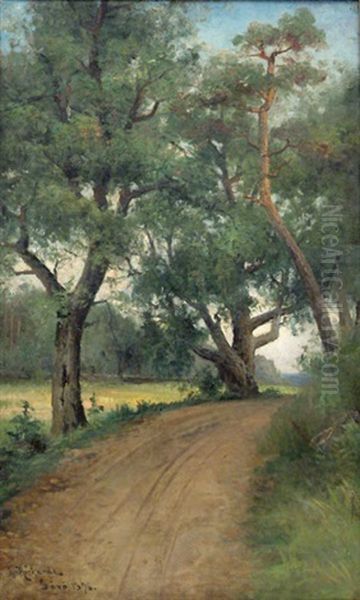 Road To Savo Oil Painting by Ludvig Otto Richarde