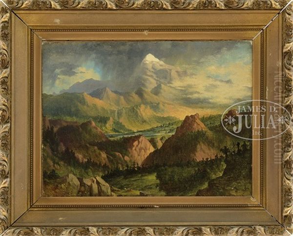 Pikes Peak Oil Painting by Frederick Debourg Richards