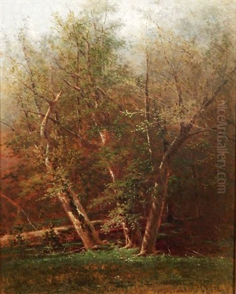 Early Fall Landscape Oil Painting by Frederick Debourg Richards