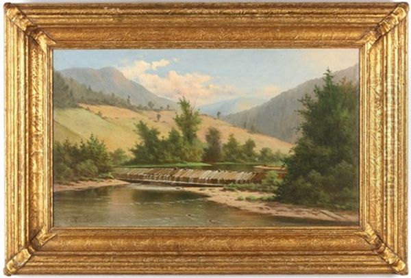 Co Pass Oil Painting by Frederick Debourg Richards