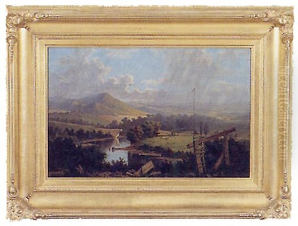 Landscape Oil Painting by Frederick Debourg Richards