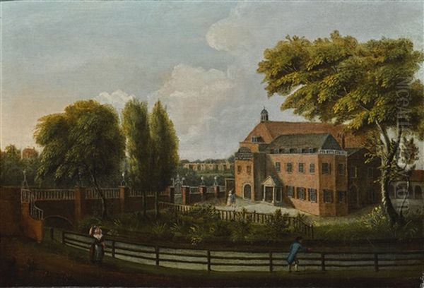 View Of Sadler's Wells Oil Painting by John Inigo Richards