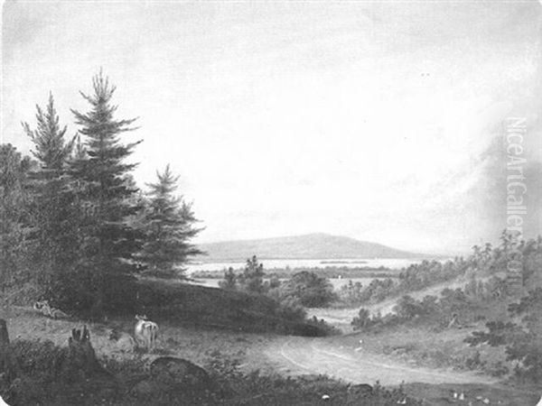 Lake George Oil Painting by Thomas Addison Richards