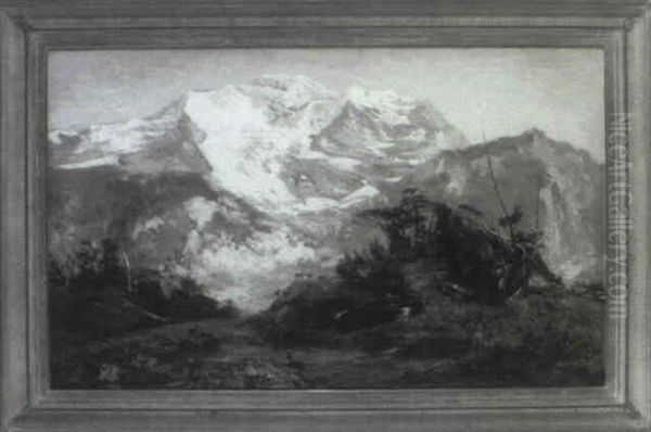 Mount Langley Oil Painting by Thomas Addison Richards