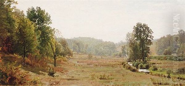 Forest Stream Oil Painting by William Trost Richards