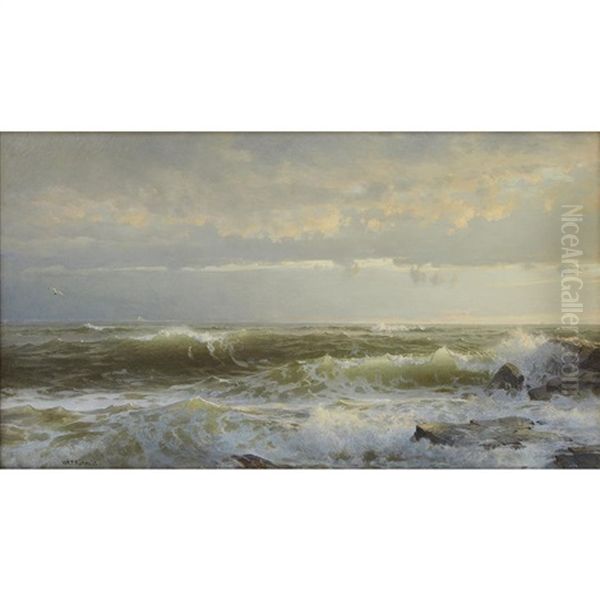 Rhode Island Seascape Oil Painting by William Trost Richards