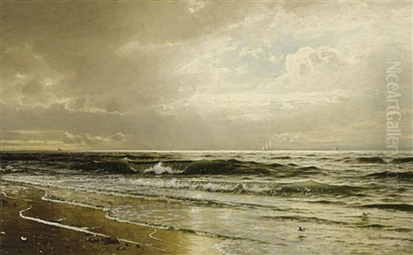 Afternoon, Long Beach, N.j. Oil Painting by William Trost Richards