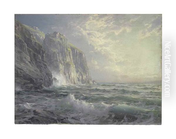 Water Gate, Cornwall, England Oil Painting by William Trost Richards