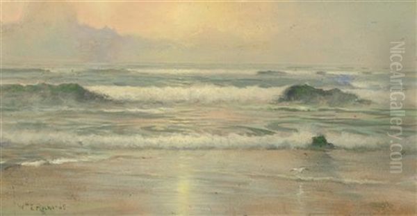 Waves Oil Painting by William Trost Richards