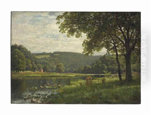 Valley Of The Susquehanna Oil Painting by William Trost Richards