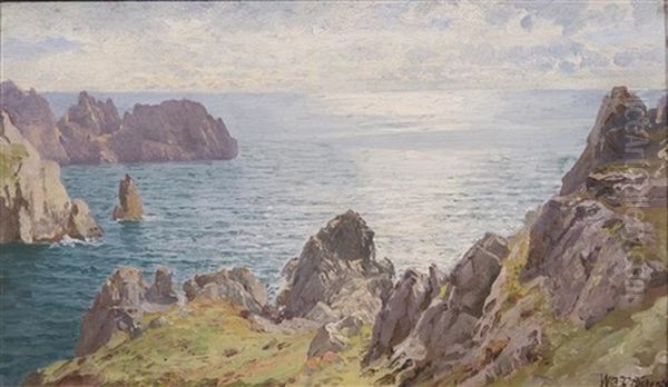 On Icart Point, Guernsey Oil Painting by William Trost Richards