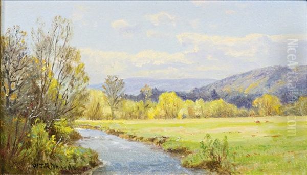 The Valley Stream Oil Painting by William Trost Richards