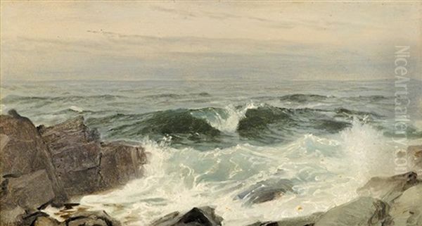 Near Kennebunkport, Maine Oil Painting by William Trost Richards