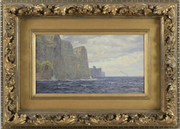 St. John's Head, Hoy, Orknay Island, Scotland Oil Painting by William Trost Richards