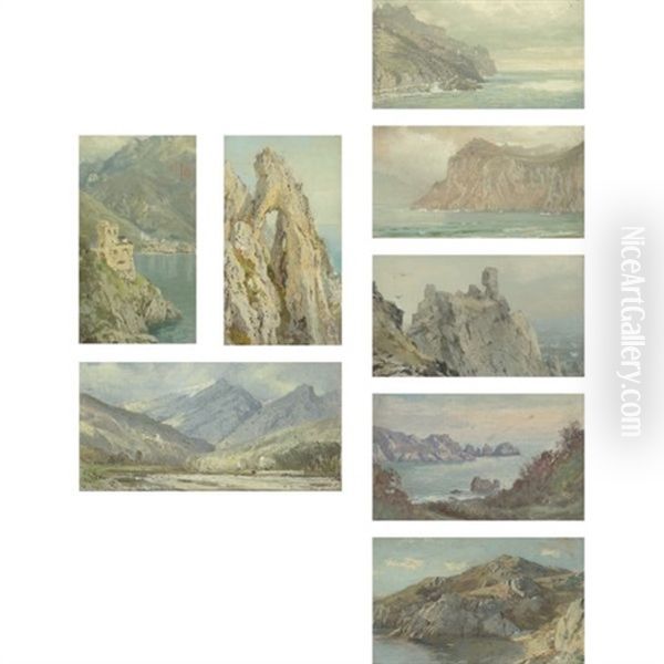 Coastal Views (various Sizes; 8 Works) Oil Painting by William Trost Richards