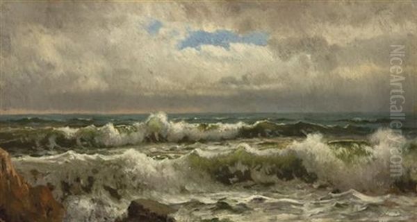 Break In The Storm Oil Painting by William Trost Richards